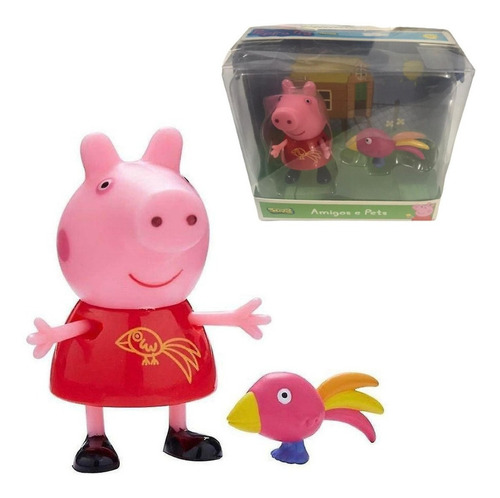 Boneca Peppa Pig 06cm - Amigos E Pets Brinquedo - Sunny